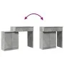 Tocador con luces LED gris hormigón 115x37x110,5 cm de , Tocadores para dormitorios - Ref: Foro24-848230, Precio: 121,25 €, D...