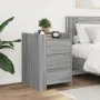 Mesita de noche madera de ingeniería gris Sonoma 45x50x65 cm de , Mesitas de noche - Ref: Foro24-848309, Precio: 90,64 €, Des...