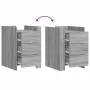 Mesita de noche madera de ingeniería gris Sonoma 45x50x65 cm de , Mesitas de noche - Ref: Foro24-848309, Precio: 90,64 €, Des...