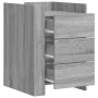 Mesita de noche madera de ingeniería gris Sonoma 45x50x65 cm de , Mesitas de noche - Ref: Foro24-848309, Precio: 90,64 €, Des...