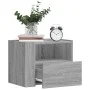 Mesita de noche de pared color gris Sonoma 45x30x35 cm de , Mesitas de noche - Ref: Foro24-848321, Precio: 39,69 €, Descuento: %