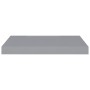 Estantes flotantes de pared 2 uds MDF gris 50x23x3,8 cm en Estanterías | Comprar online en Foru.es