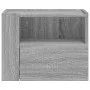 Mesita de noche de pared color gris Sonoma 45x30x35 cm de , Mesitas de noche - Ref: Foro24-848321, Precio: 39,69 €, Descuento: %