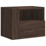 Mesita de noche de pared marrón roble 45x30x35 cm de , Mesitas de noche - Ref: Foro24-848323, Precio: 40,20 €, Descuento: %