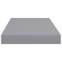 Estantes flotantes de pared 2 uds MDF gris 50x23x3,8 cm en Estanterías | Comprar online en Foru.es