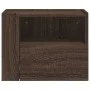 Mesita de noche de pared marrón roble 45x30x35 cm by , Nightstands - Ref: Foro24-848323, Price: 39,69 €, Discount: %