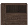 Mesita de noche de pared marrón roble 45x30x35 cm de , Mesitas de noche - Ref: Foro24-848323, Precio: 40,20 €, Descuento: %