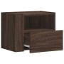 Mesita de noche de pared marrón roble 45x30x35 cm de , Mesitas de noche - Ref: Foro24-848323, Precio: 40,20 €, Descuento: %