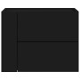 Mesitas de noche de pared 2 unidades negra 45x30x35 cm de , Mesitas de noche - Ref: Foro24-848328, Precio: 75,92 €, Descuento: %