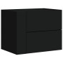 Mesitas de noche de pared 2 unidades negra 45x30x35 cm de , Mesitas de noche - Ref: Foro24-848328, Precio: 75,92 €, Descuento: %