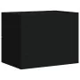 Mesitas de noche de pared 2 unidades negra 45x30x35 cm by , Nightstands - Ref: Foro24-848328, Price: 74,95 €, Discount: %