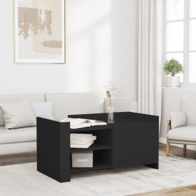 Mesa de centro de madera de ingeniería negra 100x50x50 cm de , Mesas de centro - Ref: Foro24-848361, Precio: 78,60 €, Descuen...