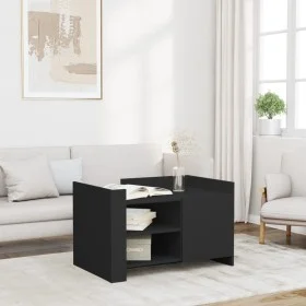 Mesa de centro madera de ingeniería negra 80x50x50 cm by , Coffee table - Ref: Foro24-848354, Price: 66,24 €, Discount: %