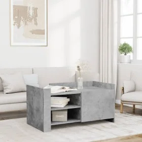 Mesa de centro madera de ingeniería gris hormigón 100x50x50 cm by , Coffee table - Ref: Foro24-848363, Price: 75,61 €, Discou...