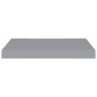 Estantes flotantes de pared 4 uds MDF gris 50x23x3,8 cm en Estanterías | Comprar online en Foru.es