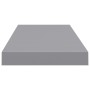 Estante flotante de pared MDF gris 60x23,5x3,8 cm en Estanterías | Comprar online en Foru.es