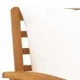 Sillas de jardín con cojín crema 2 uds madera maciza de acacia de vidaXL, Sillas de jardín - Ref: Foro24-311831, Precio: 216,...