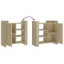 Aparador de madera de ingeniería roble Sonoma 73,5x35x75 cm de , Aparadores - Ref: Foro24-848404, Precio: 70,36 €, Descuento: %