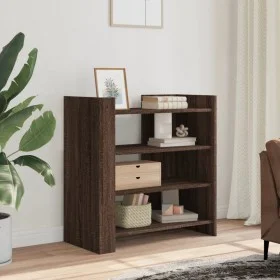 Aparador de madera de ingeniería marrón roble 73,5x35x75 cm by , Sideboards - Ref: Foro24-848394, Price: 58,31 €, Discount: %