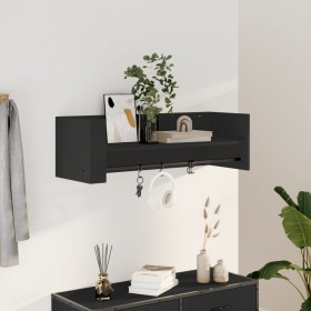 Estante de pared madera de ingeniería negro 100x35x30,5 cm de , Estantes y estanterías - Ref: Foro24-848459, Precio: 41,99 €,...