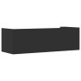 Estante de pared madera de ingeniería negro 100x35x30,5 cm de , Estantes y estanterías - Ref: Foro24-848459, Precio: 41,99 €,...