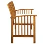 Banco de jardín con cojín madera maciza de acacia 147 cm de vidaXL, Bancos de jardín - Ref: Foro24-312134, Precio: 196,83 €, ...