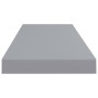 Estante flotante de pared MDF gris 80x23,5x3,8 cm en Estanterías | Comprar online en Foru.es