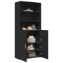 Aparador alto madera de ingeniería negro 80x42,5x185 cm de , Aparadores - Ref: Foro24-3281379, Precio: 212,14 €, Descuento: %