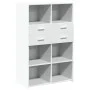 Weißer Schrank aus Holzwerkstoff 80x42,5x124 cm von , Sideboards - Ref: Foro24-3281385, Preis: 123,12 €, Rabatt: %