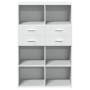 Aparador de madera de ingeniería blanco 80x42,5x124 cm de , Aparadores - Ref: Foro24-3281385, Precio: 124,62 €, Descuento: %