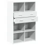 Weißer Schrank aus Holzwerkstoff 80x42,5x124 cm von , Sideboards - Ref: Foro24-3281385, Preis: 123,12 €, Rabatt: %
