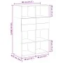 Weißer Schrank aus Holzwerkstoff 80x42,5x124 cm von , Sideboards - Ref: Foro24-3281385, Preis: 123,12 €, Rabatt: %