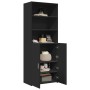 Aparador alto madera de ingeniería negro 70x42,5x185 cm de , Aparadores - Ref: Foro24-3281372, Precio: 178,98 €, Descuento: %