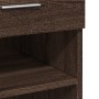 Aparador de madera de ingeniería marrón roble 80x42,5x124 cm de , Aparadores - Ref: Foro24-3281391, Precio: 130,43 €, Descuen...
