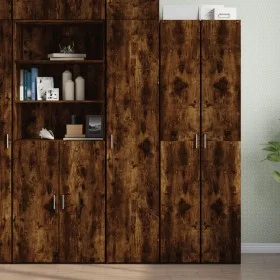 Aparador de madera de ingeniería roble ahumado 40x42,5x185 cm de , Aparadores - Ref: Foro24-3281403, Precio: 134,72 €, Descue...