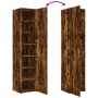 Aparador de madera de ingeniería roble ahumado 40x42,5x185 cm de , Aparadores - Ref: Foro24-3281403, Precio: 136,85 €, Descue...