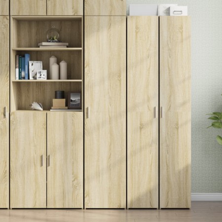 Aparador de madera de ingeniería roble Sonoma 40x42,5x185 cm de , Aparadores - Ref: Foro24-3281401, Precio: 141,09 €, Descuen...