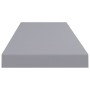 Estantes flotantes de pared 4 uds MDF gris 80x23,5x3,8 cm en Estanterías | Comprar online en Foru.es