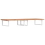 Estante de lavabo de pared de acero y madera maciza de haya de , Tocadores de baño - Ref: Foro24-3302456, Precio: 197,24 €, D...