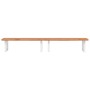 Estante de lavabo de pared de acero y madera maciza de haya de , Tocadores de baño - Ref: Foro24-3302456, Precio: 197,24 €, D...