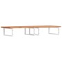 Estante de lavabo de pared de acero y madera maciza de haya de , Tocadores de baño - Ref: Foro24-3302456, Precio: 197,24 €, D...