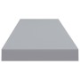 Estante flotante de pared MDF gris 90x23,5x3,8 cm en Estanterías | Comprar online en Foru.es