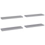 Estantes flotantes de pared 4 uds MDF gris 90x23,5x3,8 cm en Estanterías | Comprar online en Foru.es