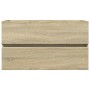 Set de mueble de baño 2 piezas cerámica y madera de ingeniería de , Tocadores de baño - Ref: Foro24-3307663, Precio: 243,84 €...