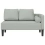 Sofá diván con cojines terciopelo gris claro de , Divanes - Ref: Foro24-4007571, Precio: 150,42 €, Descuento: %
