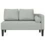 Sofá diván con cojines terciopelo gris claro de , Divanes - Ref: Foro24-4007571, Precio: 144,28 €, Descuento: %