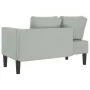 Sofá diván con cojines terciopelo gris claro de , Divanes - Ref: Foro24-4007571, Precio: 150,42 €, Descuento: %
