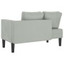 Sofá diván con cojines terciopelo gris claro de , Divanes - Ref: Foro24-4007571, Precio: 144,28 €, Descuento: %