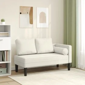 Sofá diván con cojines terciopelo crema by , Daybeds - Ref: Foro24-4007578, Price: 155,16 €, Discount: %