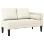Sofá diván con cojines terciopelo crema by , Daybeds - Ref: Foro24-4007578, Price: 155,16 €, Discount: %